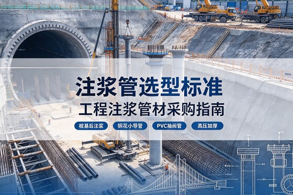 南注浆管选型标准
